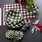 MacKenzie-Childs Courtly Check Enamel Salt & Pepper Shakers