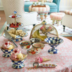 MacKenzie-Childs Royal Check Ice Cream Dish