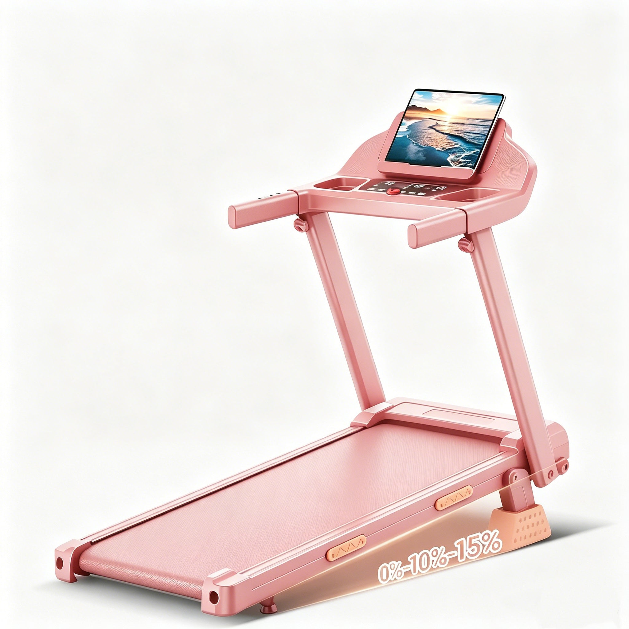 🔥Summervibes Foldable Incline Treadmill | 3.0HP Quiet Running Machine, 300LBS Max Load for Home & Office | Limited Time Discount + Free Shipping