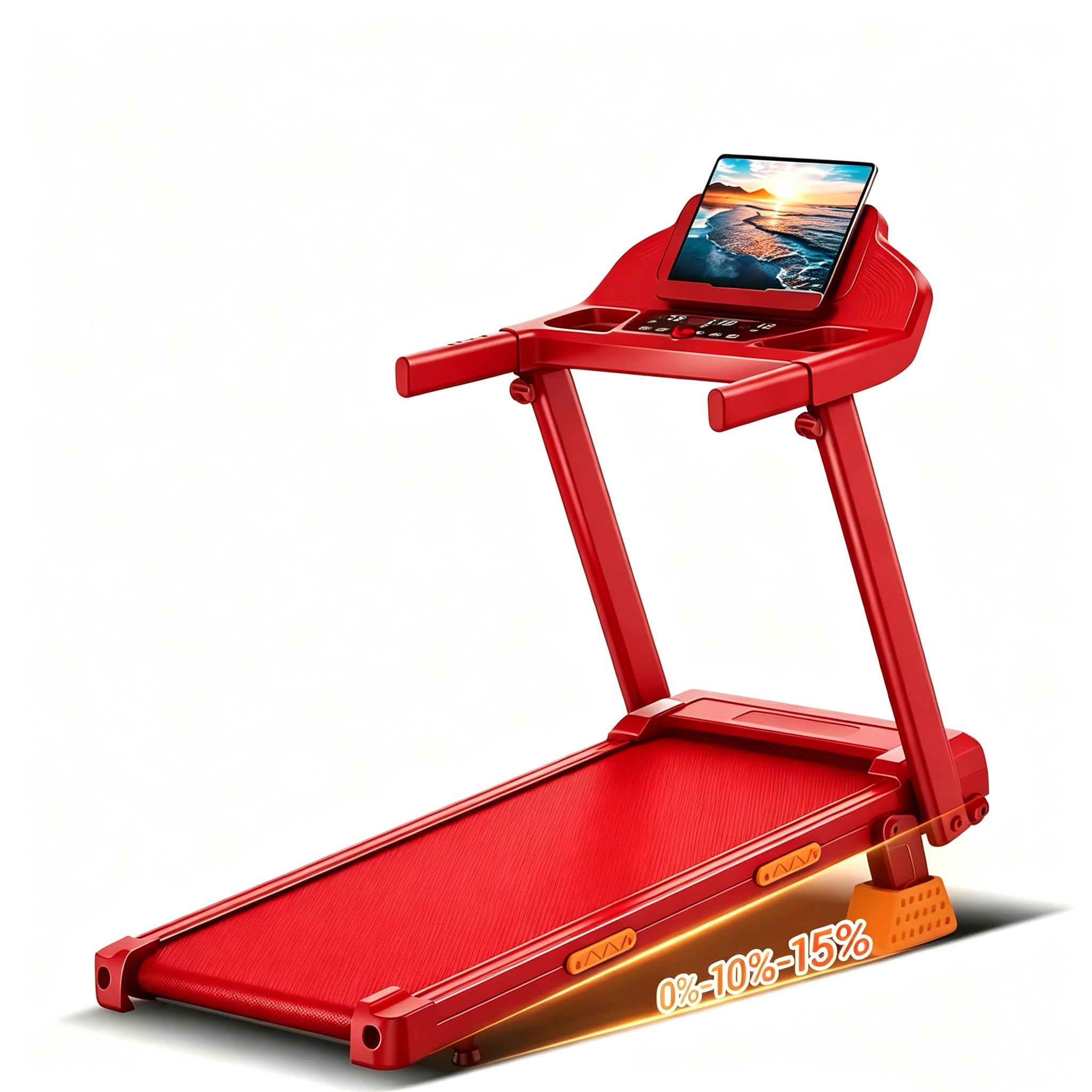 🔥Summervibes Foldable Incline Treadmill | 3.0HP Quiet Running Machine, 300LBS Max Load for Home & Office | Limited Time Discount + Free Shipping