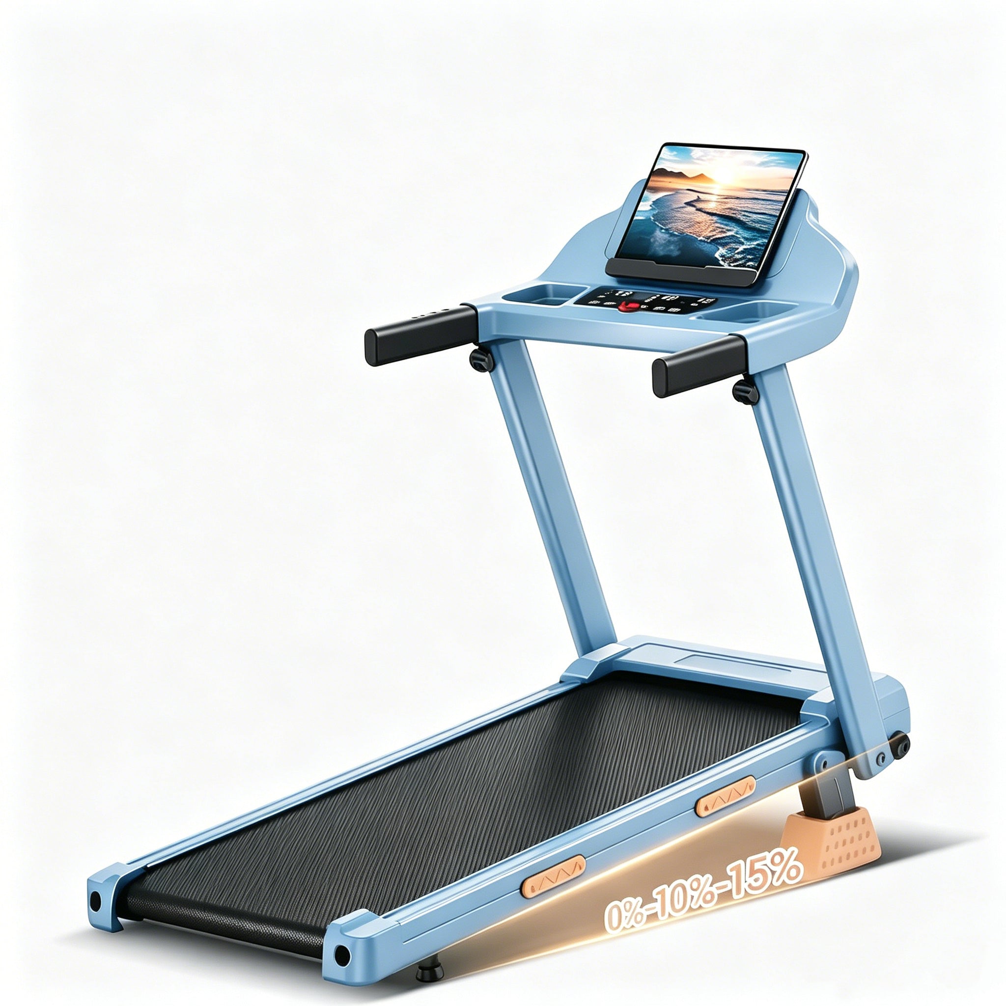 🔥Summervibes Foldable Incline Treadmill | 3.0HP Quiet Running Machine, 300LBS Max Load for Home & Office | Limited Time Discount + Free Shipping