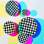 Luxury Dining - Courtly Check Enamel Dinner Plate by Mackenzie Childs
