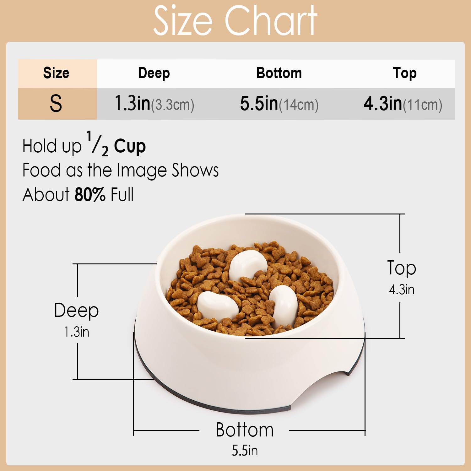 Blue Slow Feeder Dog Bowl Anti Gulping Puzzle Design for Small and Medium Dogs