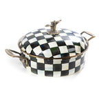 Mackenzie-Childs Courtly Check Enamel 5 Qt. Casserole