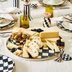 Courtly Check Enamel Round Tray