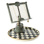 Courtly Check Enamel Round Tray