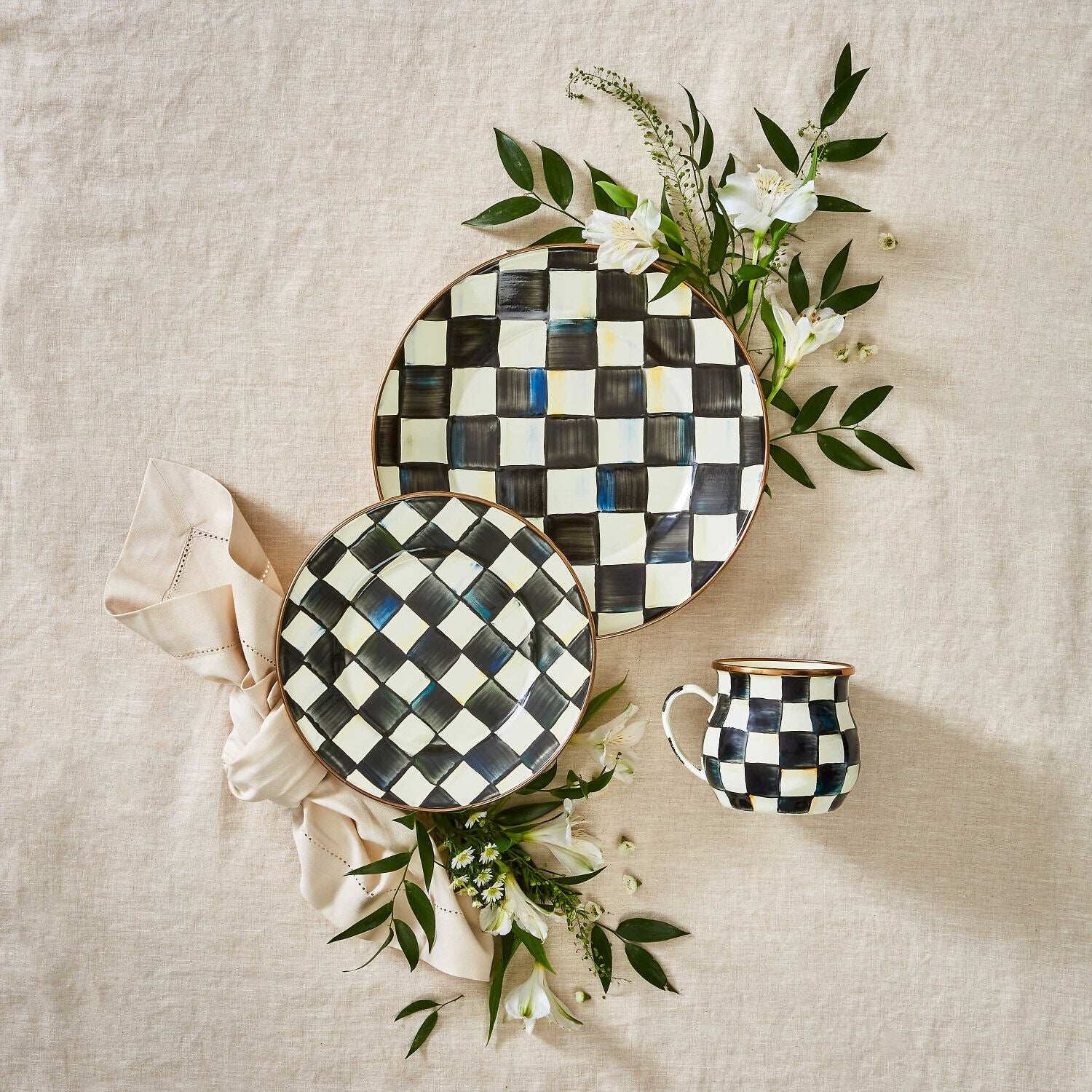 MacKenzie-Childs Courtly Check Charger/Plate