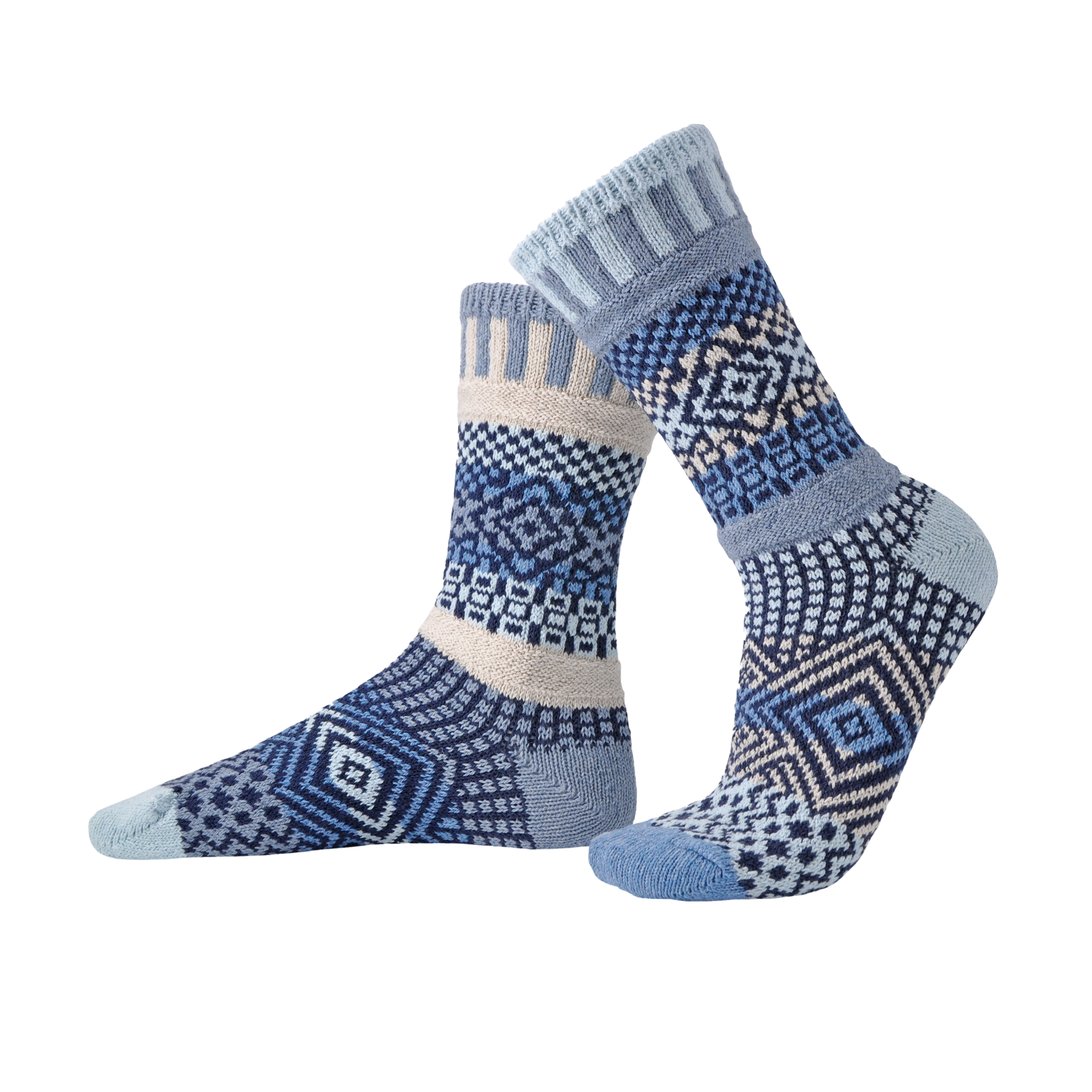 Azure Crew Socks