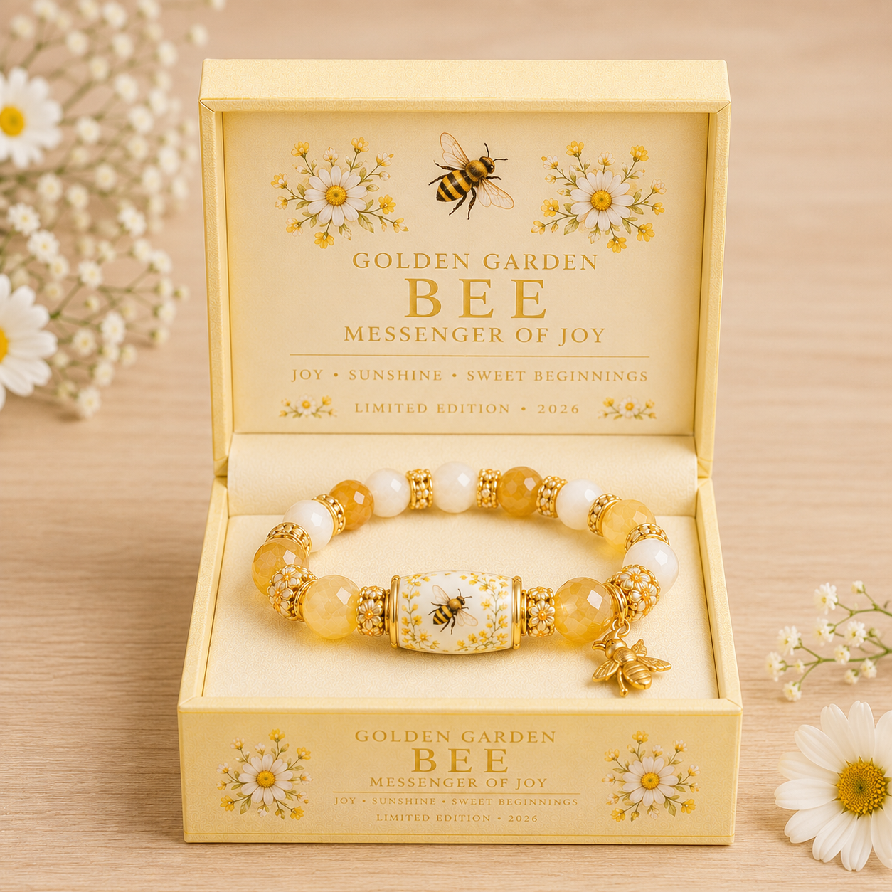 ☀️Warmth, Joy & Brighter Days Ahead🐝2026 Limited Edition Bee Blessings  Bracelet
