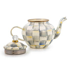 MacKenzie-Childs Sterling Check 4 Cup Teapot