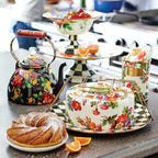 Mackenzie-Childs Flower Market Large Compote - White